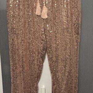 Rose Gold Sequin Pants